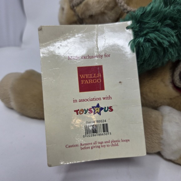 NWT Wells Fargo Buck the Tan Horse Pony Wreath 16" Xmas Plush Stuffed 2003 VTG - Picture 6 of 8